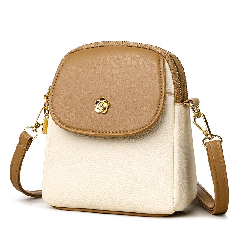 Crossbody bag leather mobile phone bag