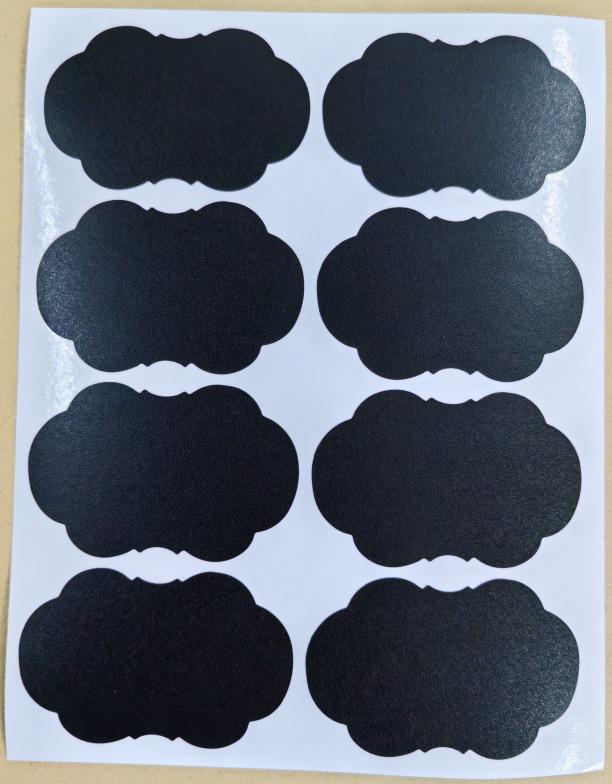 Erasable Self-Adhesive Frosted Blackboard Label for Glass Bottles