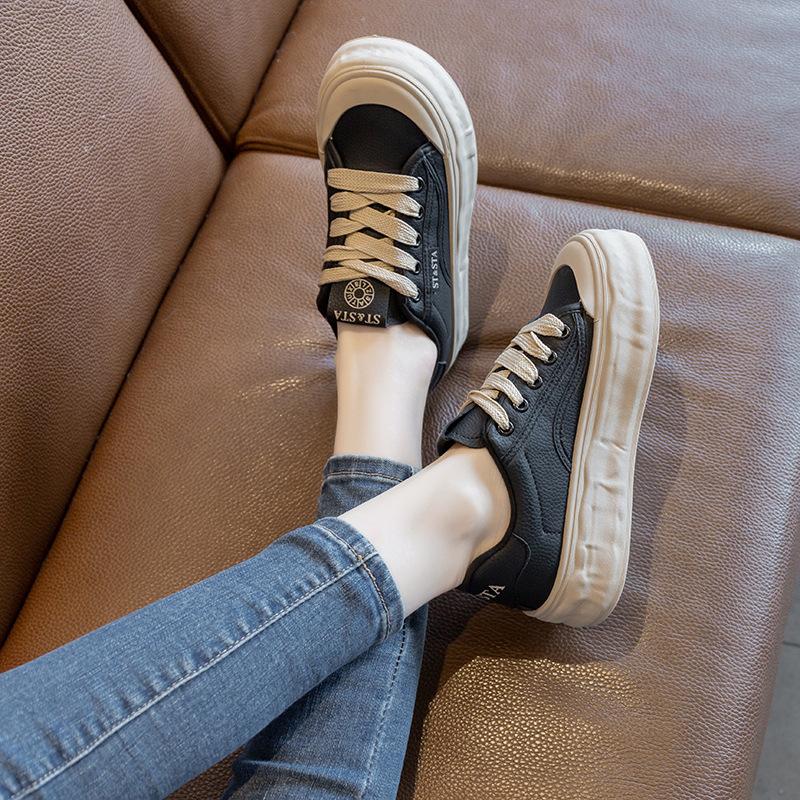 Little white shoes, sports shoes, women's models, 2025 summer new models, popular fashion temperament, thick soles to increase height, versatile