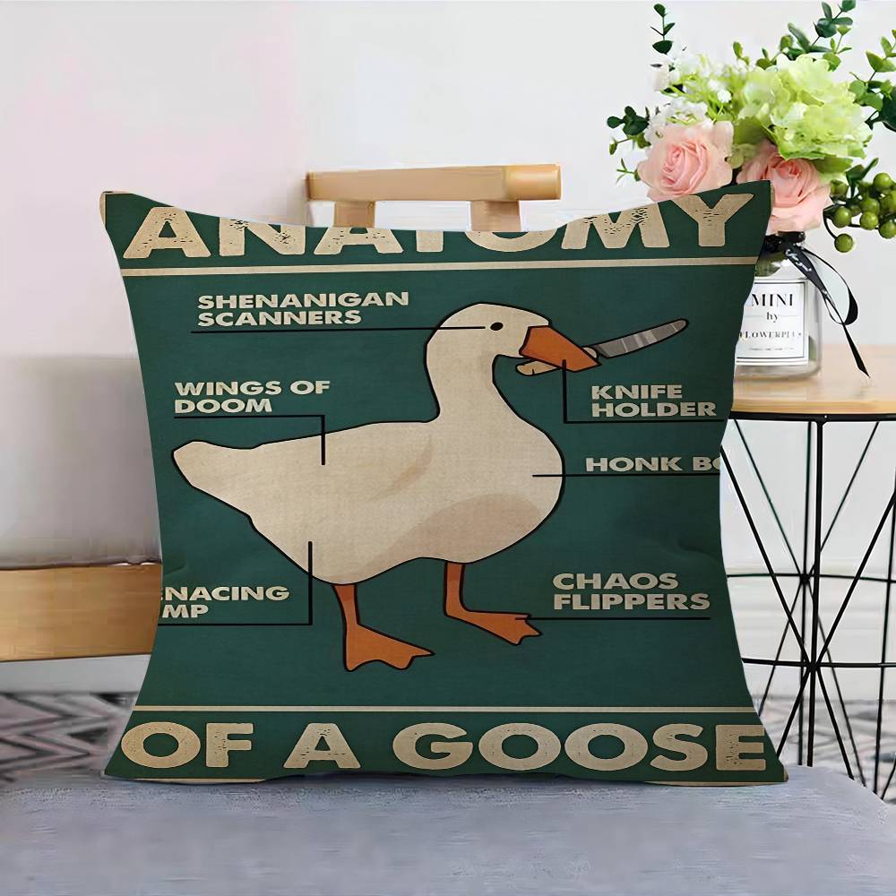 Cartoon Funny Duck Pillow Cover For Bedroom Room And Living Room Sofa Decorative Cushion Cover