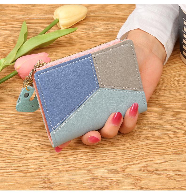 Women's Wallet PU Leather Women's Wallet Made of Leather Women Purses Card Holder Foldable Portable Lady Coin Purses