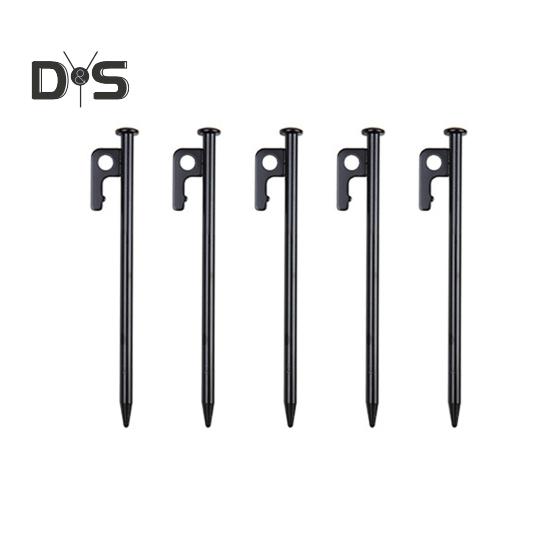 5Pcs 20/30/40CM 9MM Tent Stake Heavy Duty Multi-functional Outdoor Garden Yard Camping Tarp Canopy Windproof Ground Spike Metal Tent Peg