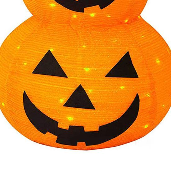 3FT Halloween Collapsible Pumpkin Decoration Battery Operated Light Up Pumpkin Light Pop Up Jack-o-Lantern for Indoor Outdoor Yard Porch Holiday Decor
