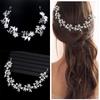 Crystal Crystal Pearl Hair Vine Shiny Wedding Headband Baroque Queen Crown  Wedding Hair Jewelry