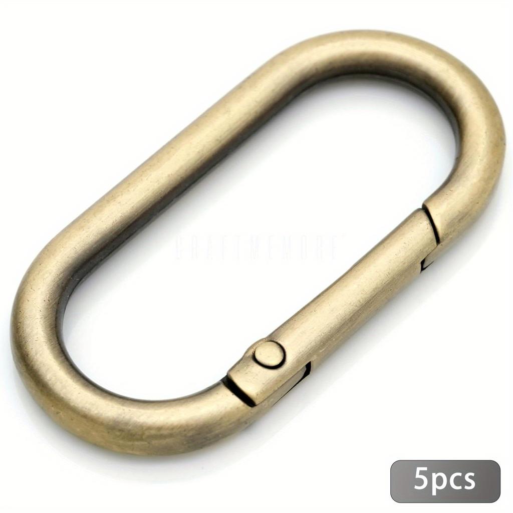 5 шт. Овальні пружинні кільця-кліпси, O-подібне кільце з отвором, карабін для ключів, застібка-пряжка, для рюкзаків, гаманця, ключів, ремінця сумки