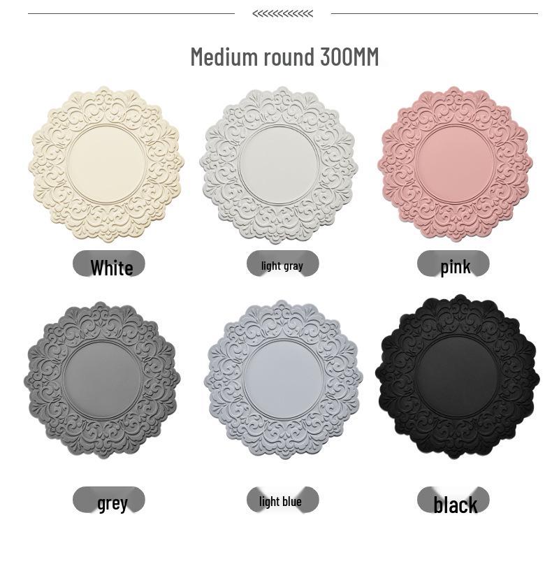 Nordic Silicone Embossed Lace Heat-Resistant Mat - Placemat, Teacup, Bowl, Pot, and Dinner Plate Accessory