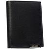 Black, Vertical Men's Wallet Made of Genuine Leather Without an External Fastener - Ronaldo
