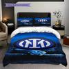 Biancheria da letto con stemma Inter Milan (1 * copripiumino + 2 * federa, senza nucleo) Set biancheria da letto 2D Piatto Regalo di Natale Compleanno Morbido e Confortevole