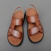 Size 38-44 Men's Leather Sandals Fashion Beach Shoes Hiking Sandals Casual Sneakers Summer Beach Sandalias Boys Men Slippers