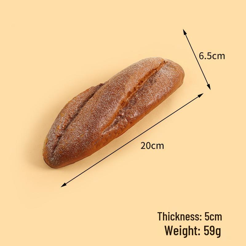 Baguette e Bruco in PU Sintetico, Oggetto di Scena per Esposizione, Decorazione o Servizi Fotografici