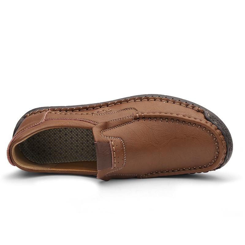 Spring Men's Business Office Formal Shoes Outdoor High Quality Dress Shoes Genuine Leather Casual Shoes for Men Soft Sole Loafer