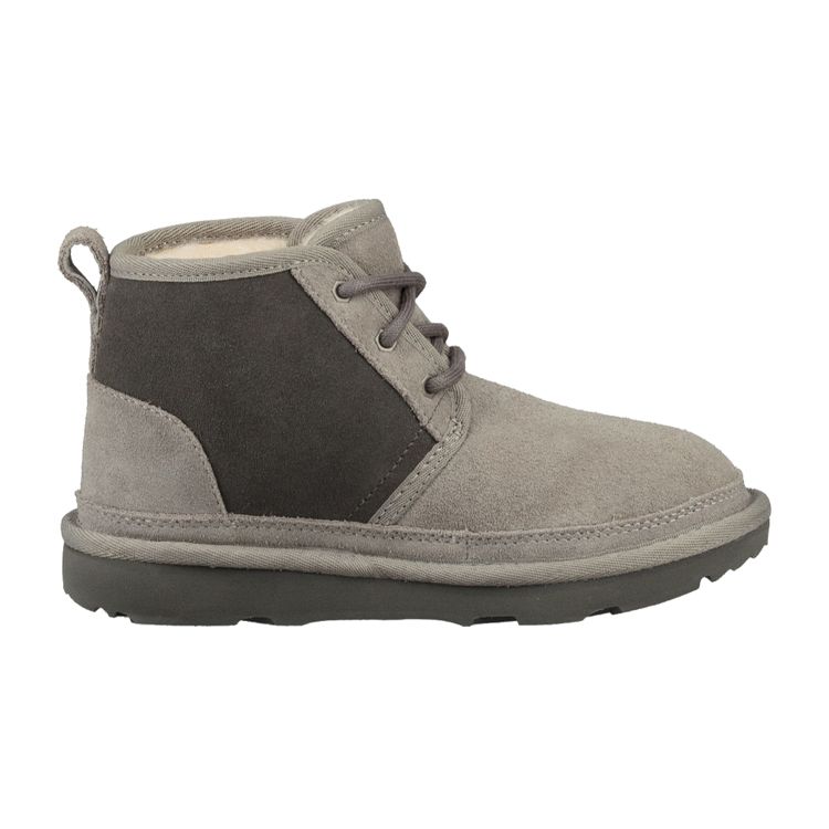 UGG Neumel Suede Comfortable Warm Lined Ankle Snow Boots Kids Boots Gray 1017320K-CHRC
