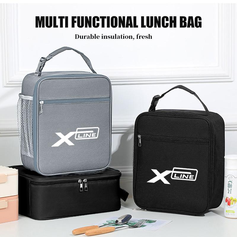 For KIA Car Logo Bento Box Organiser Single Shoulder Lunch Storage Bag Sportage Soul Picanto Stonic Venga Sorento ForteFI2
