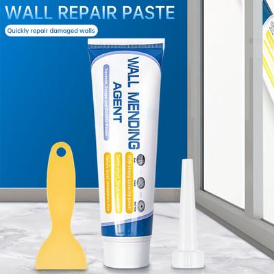 100g Agente per Riparazione Muri Stuccante Crema per Riparazione Muri Con Raschietto Impermeabile Anti Muffa Crema per Tappare Muri Bianchi Asciugatura Rapida