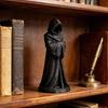 Female Grim Reaper Resin Statue Gothic Sitting Sculpture With Scythe Dark Aesthetic Decor For Home Office And Bookshelf