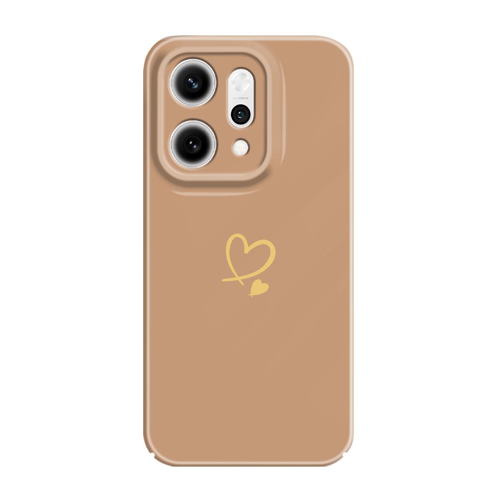 Simple Love Phone Case For OPPO Reno 14 14F 13 13F 12 12F 11 11F 10 8 8Z 8T 7 7Z Pro 4G 5G Film Hard Cover