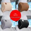 Premium Memory Foam Car Headrest & Lumbar Support Pillow Set