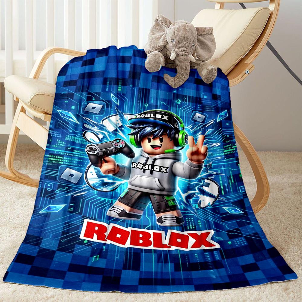 Roblox 199 Blanket Comfortable Suitable for Livingroom Office Chair Couch Four Seasons Universal Warmthful Decor
