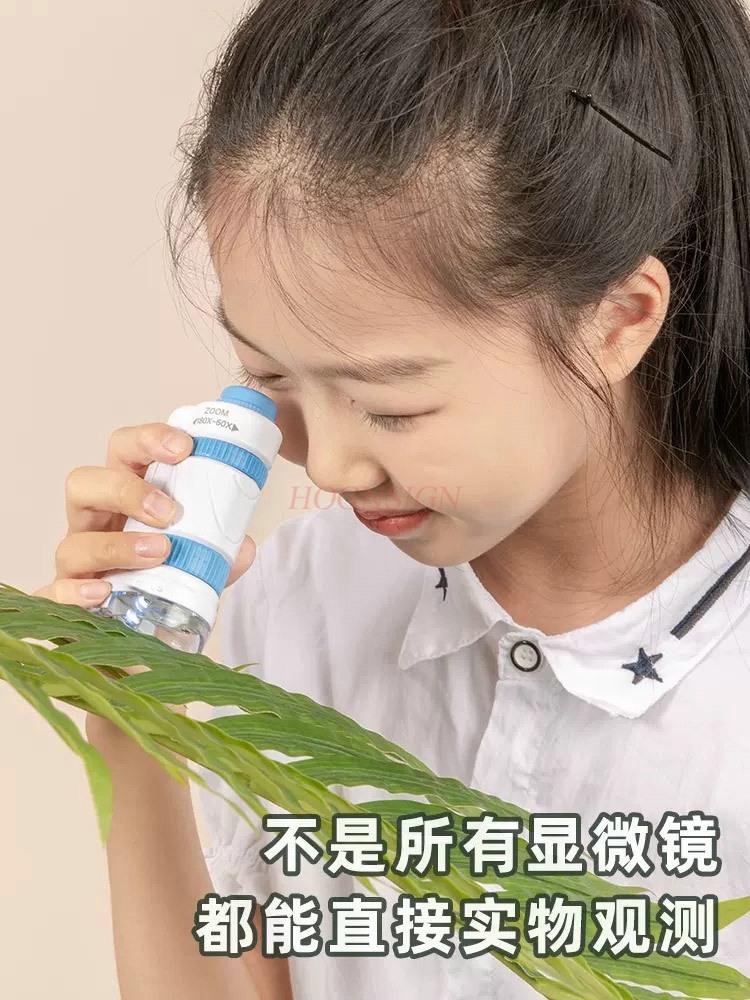 Microscope For Primary And Secondary School Students In Children'S Science Portable Biological Science Experiments