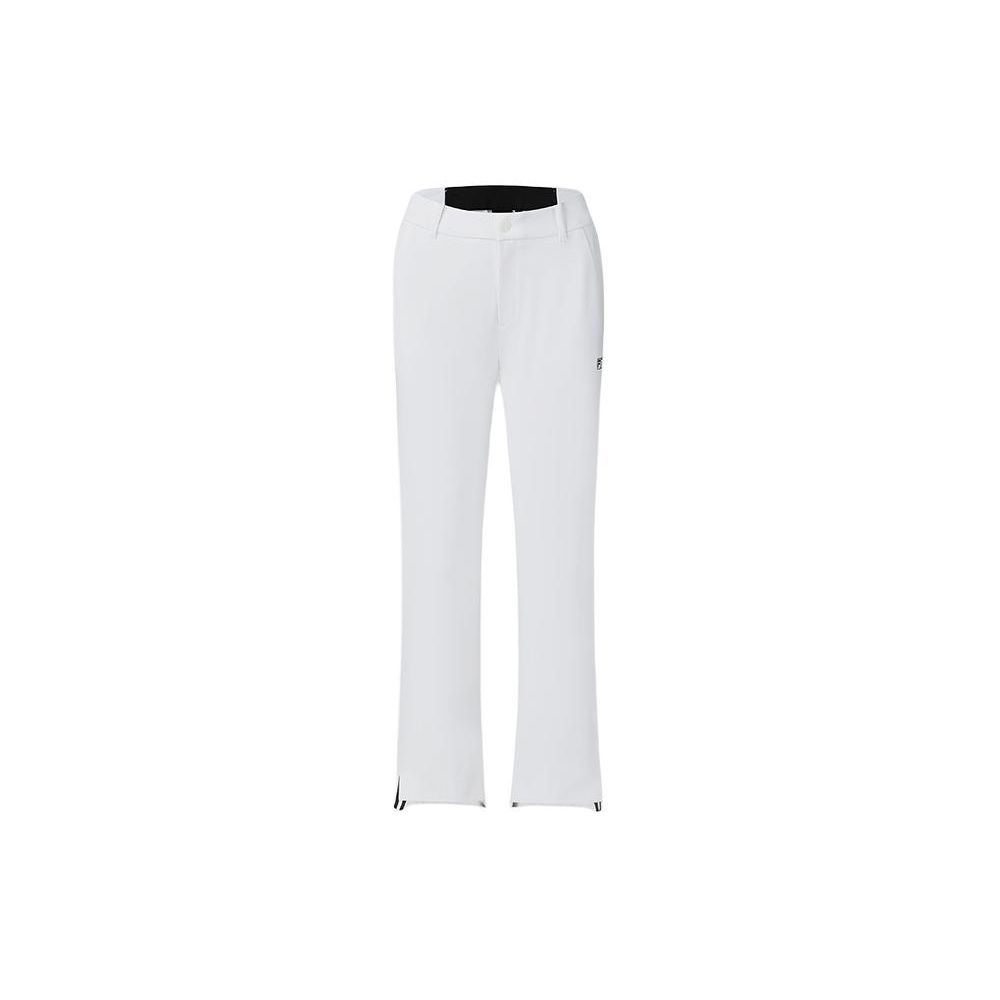 FILA Серия Гольф Однотонные Прямые Повседневные Плетеные Брюки для Гольфа Женские Брюки Нефритово-Белый A11W415801F-WT M