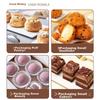 Edo Mooncake Packaging Boxes, Rectangular Towel Roll Cake Box, Meat Floss Pastry Box, Kraft Paper Packaging Box, Pastry Case, 100 Pieces