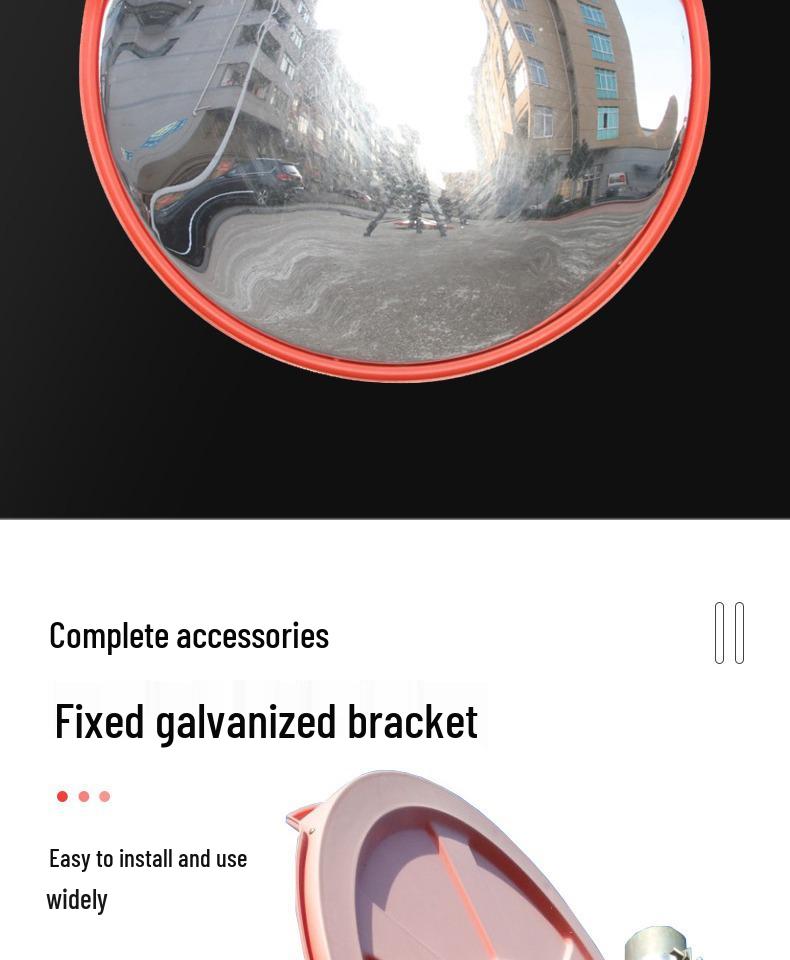 Wide-Angle Traffic Convex Mirror for Intersections