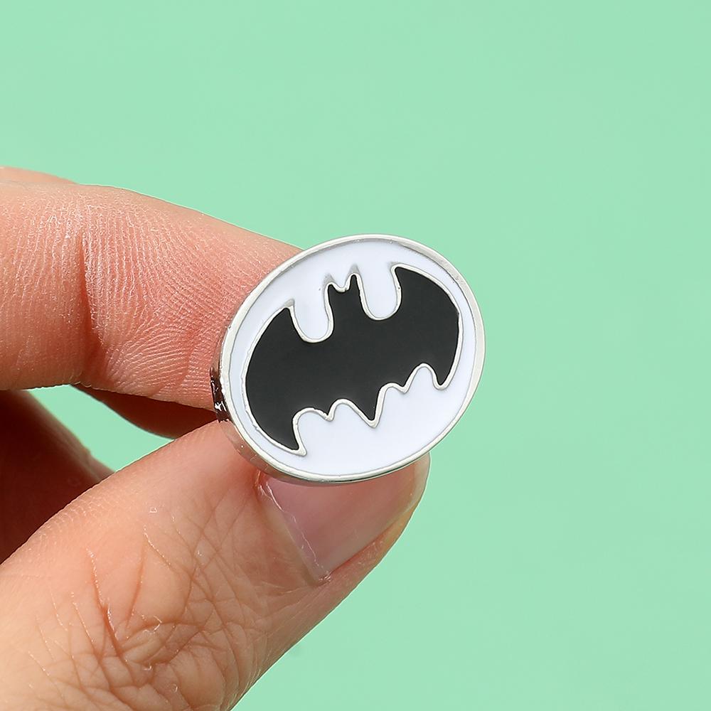 Bat Anime Figure Movie Peripheral Decoration Metal Badge for Cartoon Bag Clothes Brooch Pin Commemorative Gifts