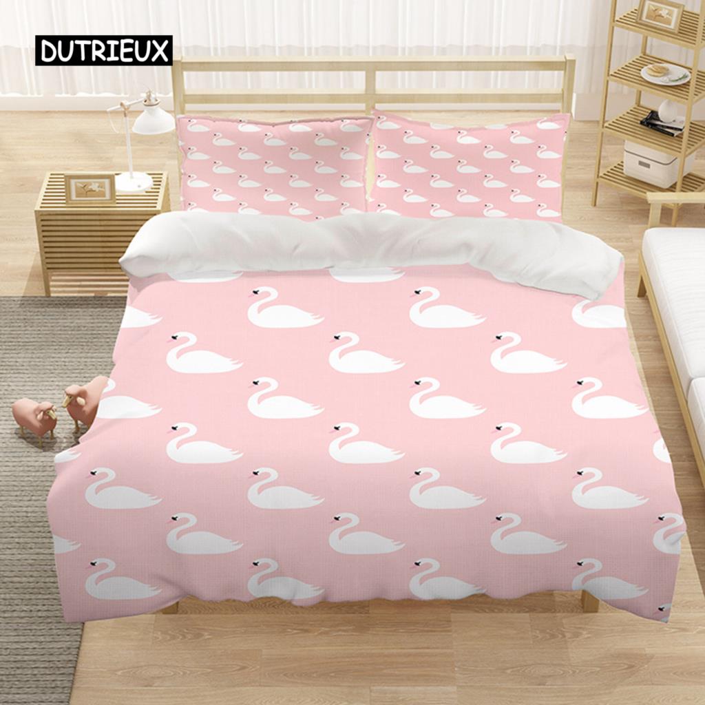 Cartoon Königin König Bettbezug Niedliche Tiere Bettwäscheset Kinder Jungen Mädchen Oktopus Seestern Blau Weich 2/3tlg. Polyester Steppdeckenbezug