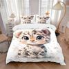 3pcs Little Leopard Pattern Bedding Set, 1* Cover + 2*Pillowcases, Printed Bedding Set, Soft and Comfortable, Suitable for Bedroom and Guest