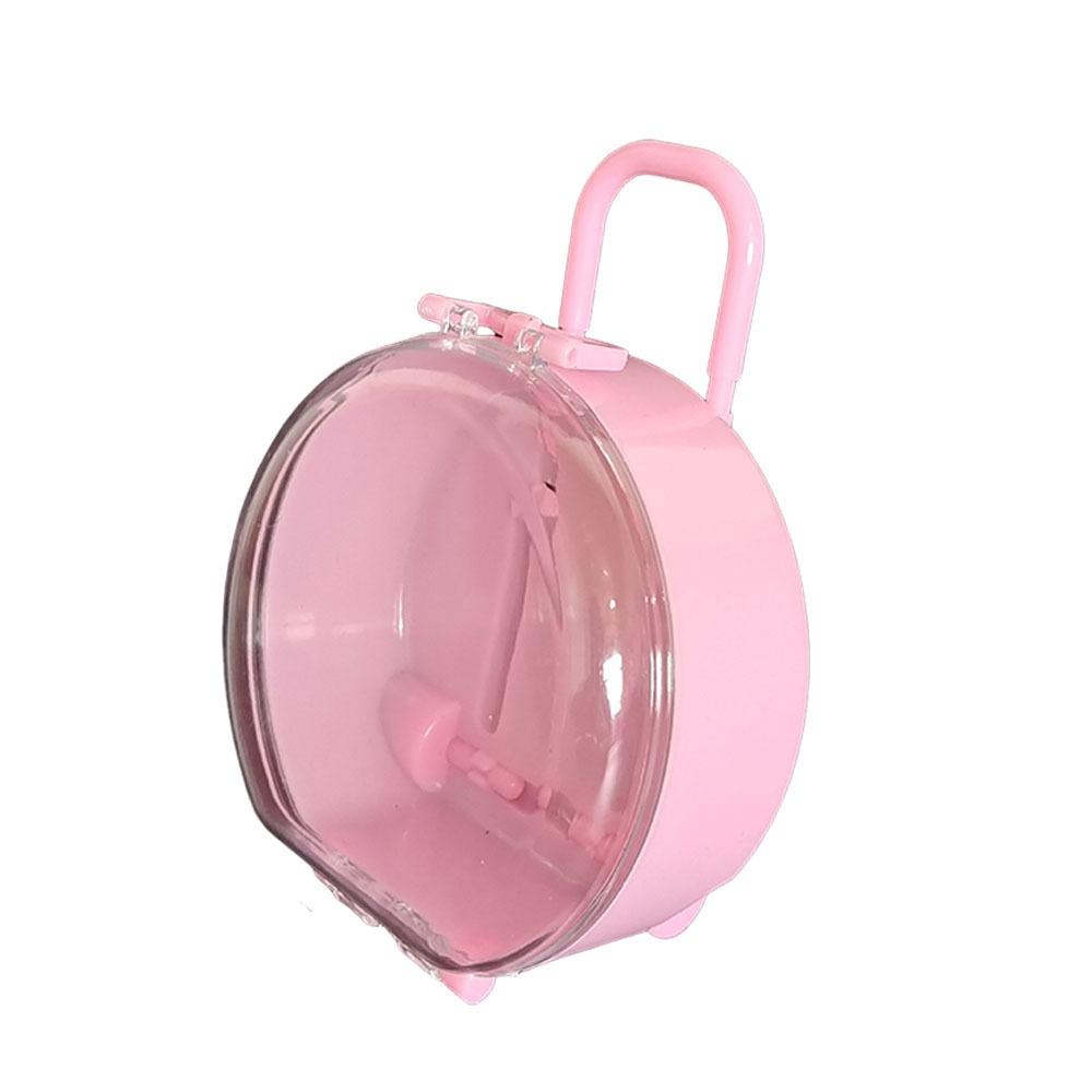 

Transparent Doll Mini Suitcase Dollhouse Decoration Small Jewellery Box Dolls Accessories розовый