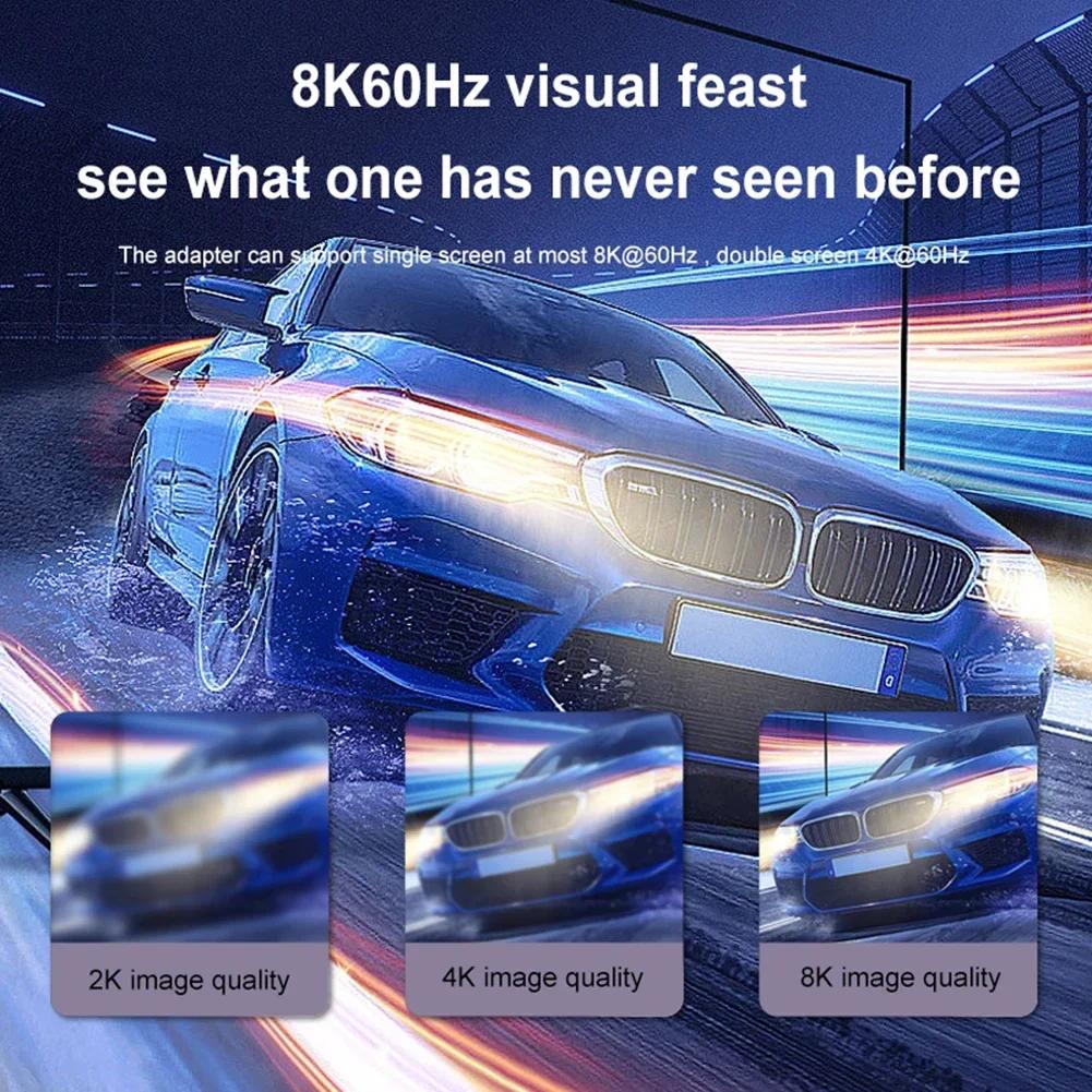 8K 60Hz  USB 4.0 PD 240WCharger Connector for Macbook 40Gbps High Speed USB C OTG U-Shape Straight Angle Male To Female Adapter