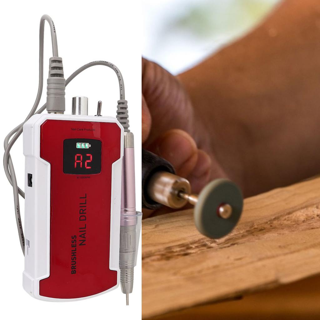 25000RPM Nail Grinding Polishing Machine Electric Nail Drill Tool Manicure Tools 100‑240V