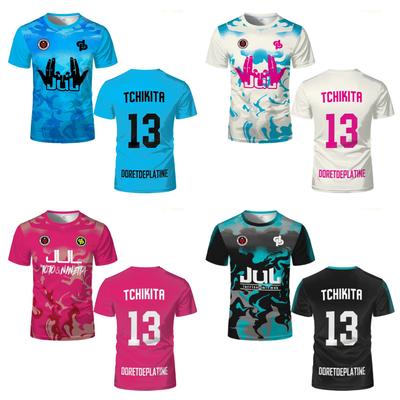 Neues JUL Sommer-Trikot Tchikita Jugend-Trikot Atmungsaktiv Schnelltrocknend Trainings-Fußball-T-Shirt Herren und Damen Mode Sport-T-Shirts