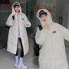 Sports style new women's jacket fashionable long over the knee loose thickened warm thickened cotton clothes