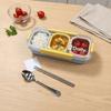 BPA Free Divides Food Container Microwaveable Thermal Insulation Lunch Box  Spring Trip