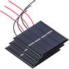 3Pcs 0,45 W 2V Mini Solar Panel Zellen Micro Wired Polysilizium Solar Panel DIY Batterie