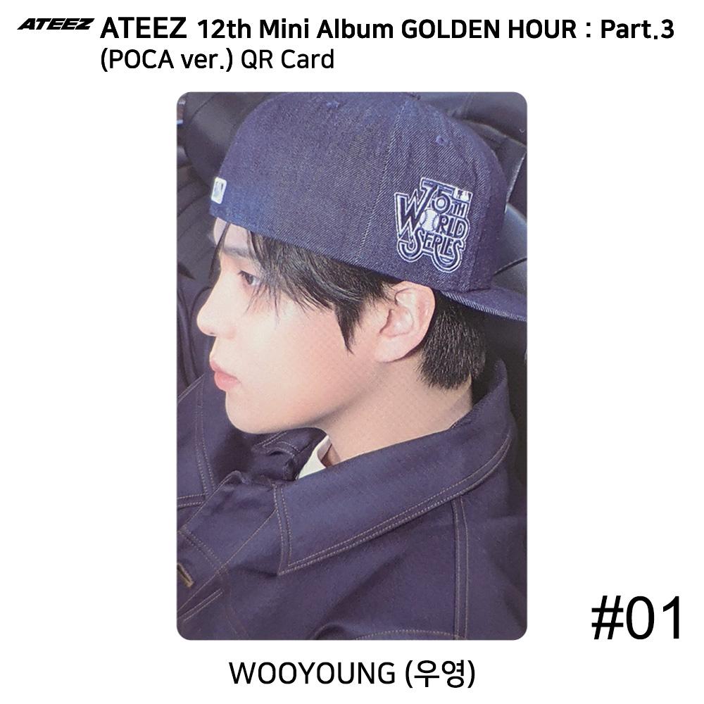 ATEEZ 12th Mini Golden Hour Part.3 POCA Ver. Official Photocard QR Image Card