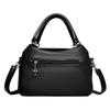 Middle-aged mother-in-law and women's bag 2025 new women's soft leather mother bag temperament broadband shoulder casual versatile messenger bag