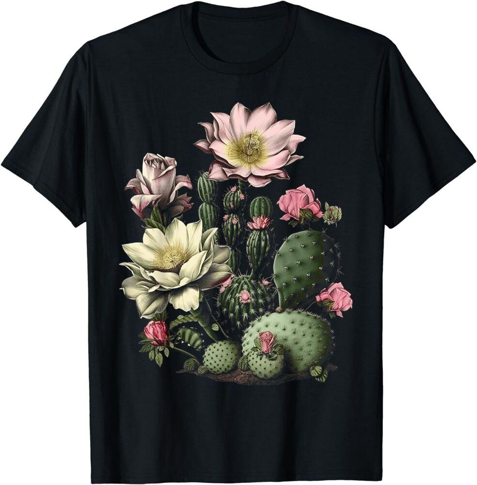 Cactus Succulent Plant Retro Cacti Botany Botanical Graphic Gift Unisex T-Shirt