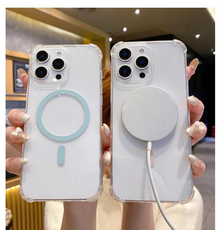 Non-Yellowing Magnetic Rotating Stand for iPhone 17 Air/16 Pro Max/15/14 Case