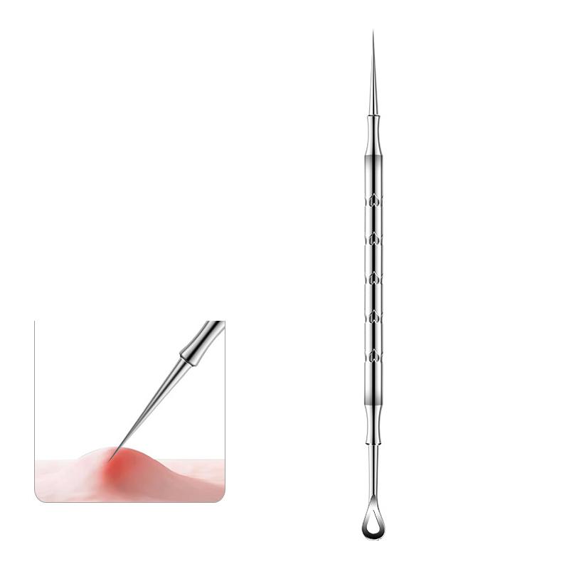 

Blackhead Remover Pimple Popper Tool Acne Needle Removing Treatment Whitehead Popping Zit Nose Face Blemish Extractor Cleanser