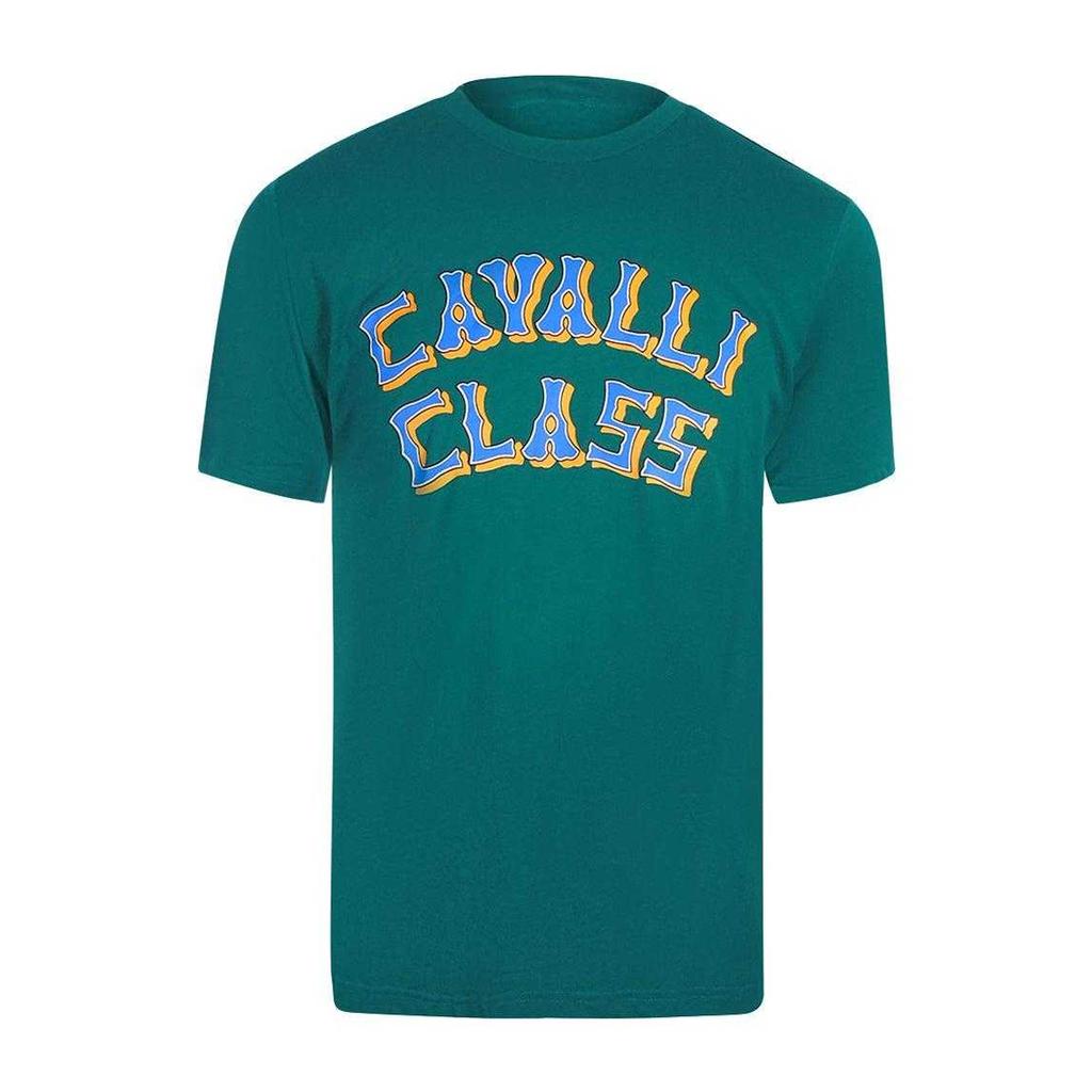 Cavalli Class Mens Layered Logo T-Shirt
