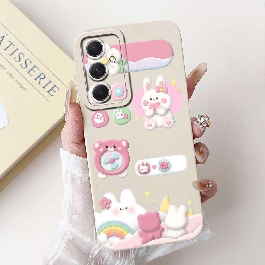 For Samsung Galaxy A15 A25 A35 A55 5G Case Fashion Candy Painted Cover Shockproof Phone Case For Samsung A55 A 15 25 35 5G Shell