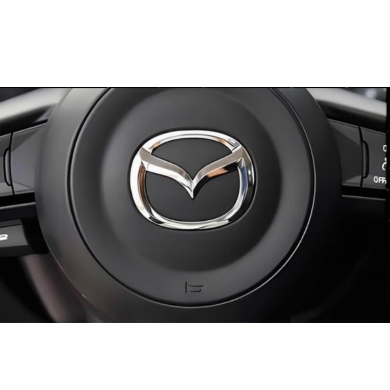 1pcs 3D ABS for Mazda 57x45mm 67x53mm Car Steering Wheel covers emblem Sticker steer wheel Badge Decal styling auto Accessories