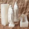 Dame mit Baby Kerzenformen Religiöse Silikonformen Gussform Ornament Bastelbedarf für Heimdekorationen