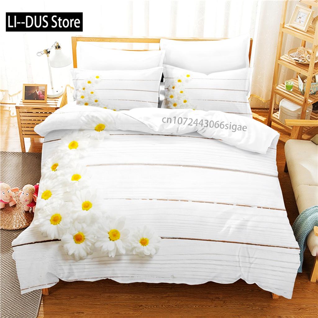 Little Daisy Bedding Set Duvet Cover Set 3d Bedding Digital Printing Queen Size Bedding Set Fashion Design