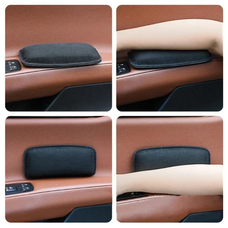 Car Knee Cushion Soft Leather Car Door Armrest Pad for Knee Leg and Elbow Support Universal Car Center Console Cushion