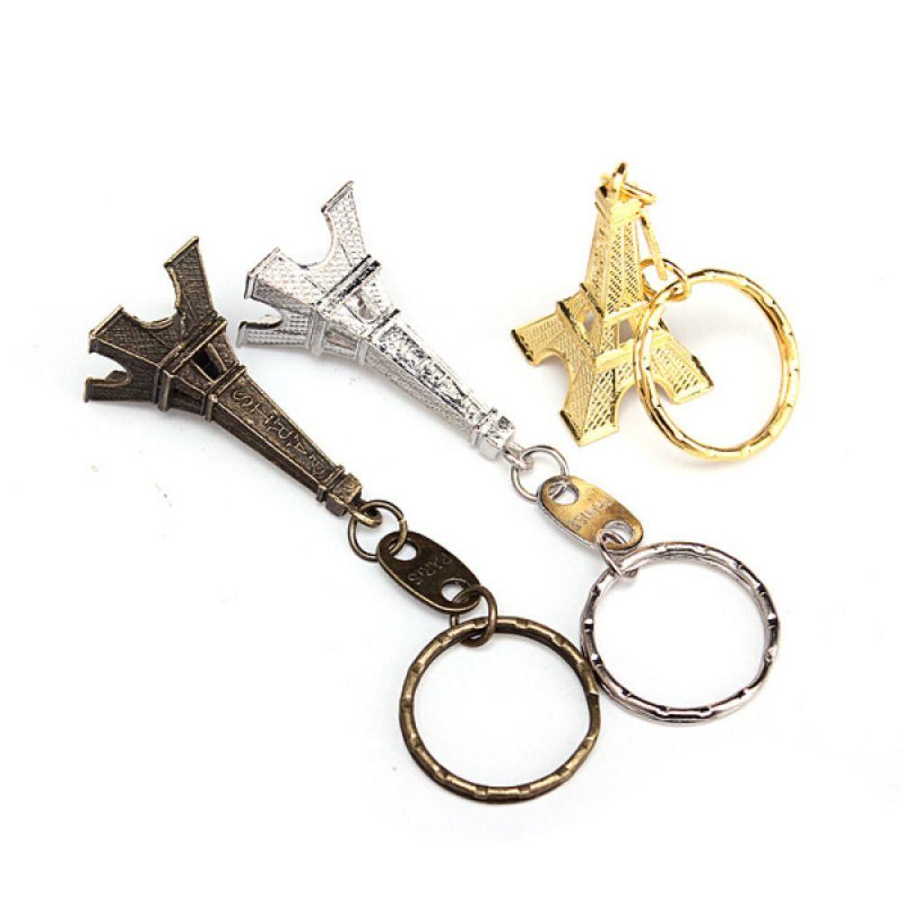 Vintage Eiffel Tower Bag Pendant Fashion Paris Keyring Simple France Tower Keychain  Couple