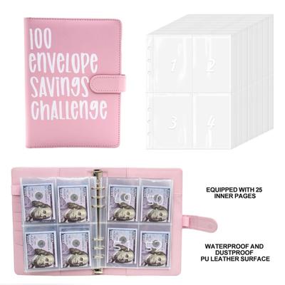 100 Envelope Challenge Binder Save Savings Challenges Loose-Leaf Binder Budget Binder With Cash Envelopes Money Organizer New