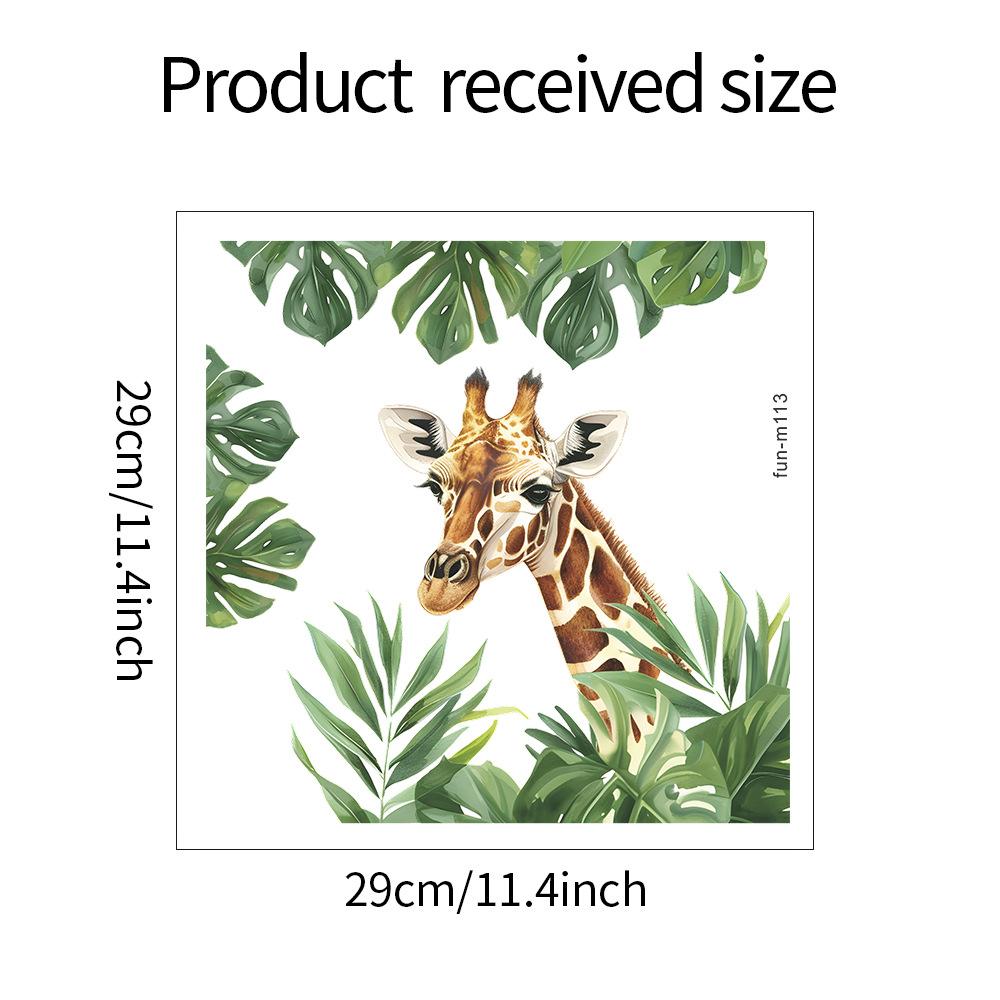 

Fun-m113 Мультфильм Жираф Зеленый Туалет с ванной комнатой Украшения Стены Наклейки 29*29CM/fun-m113